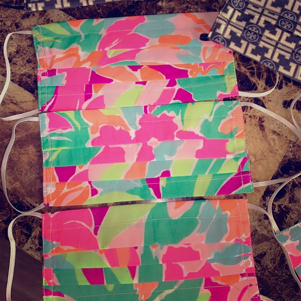 Lilly Pulitzer mask real fabric